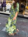 Casual Lapel Printed Long Dress