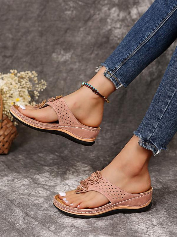 Women's Round Toe Wedge Sandals