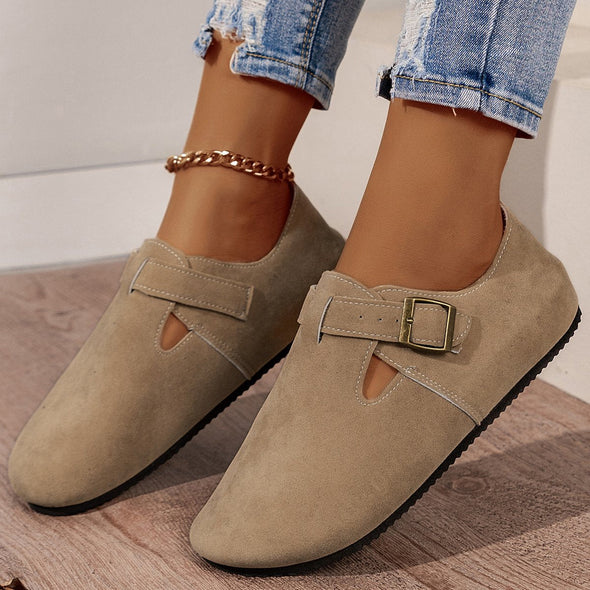 Low Heel Toe Loafers