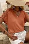 Lace Patchwork T-shirt Top