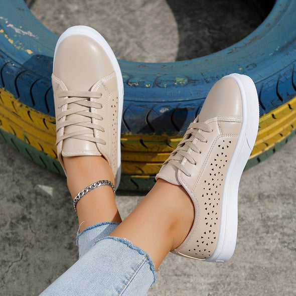 Flat Lace Up Casual Shoes