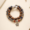 Glaze beads ceramic jewelry ethnic style bracelet