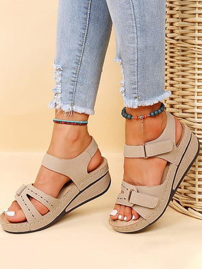 Large size casual fish mouth sandals