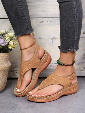 Roman Buckle Casual Sandals