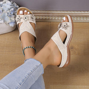 Strap Wedge Sandals