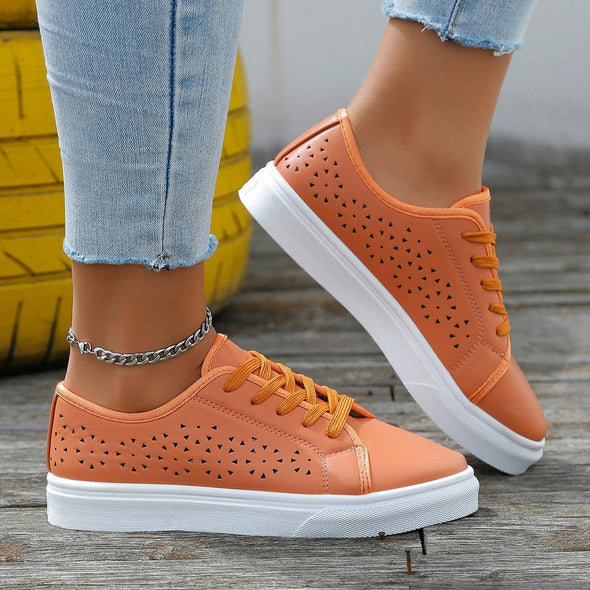 Flat Lace Up Casual Shoes