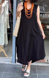 Summer Casual Round Neck Loose Dress