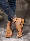 Women's Round Toe Wedge Sandals