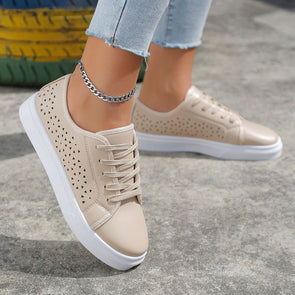 Flat Lace Up Casual Shoes