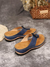 Women's Round Toe Wedge Sandals